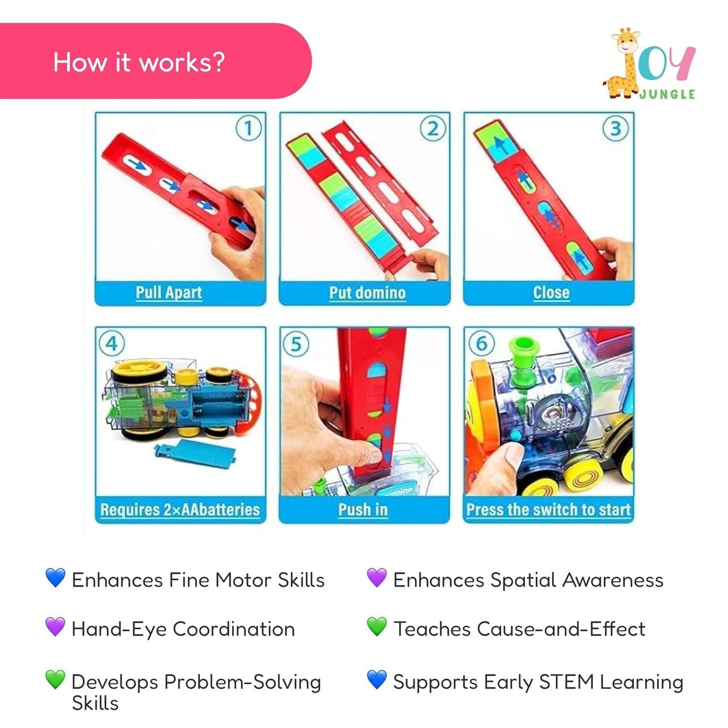 Domino Train Set for Kids