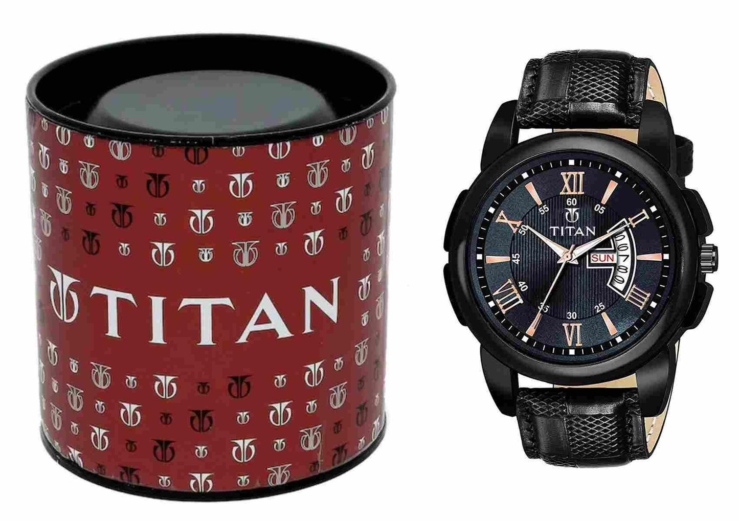 Men’s Stylish Analog Watch – Black, Unique Design