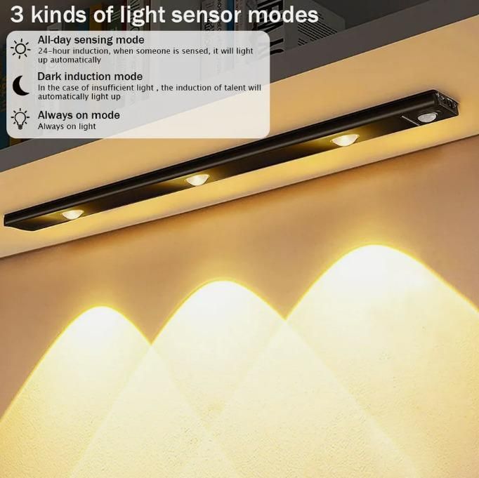 LED PIR Motion Sensor Cabinet With USB Rechargable