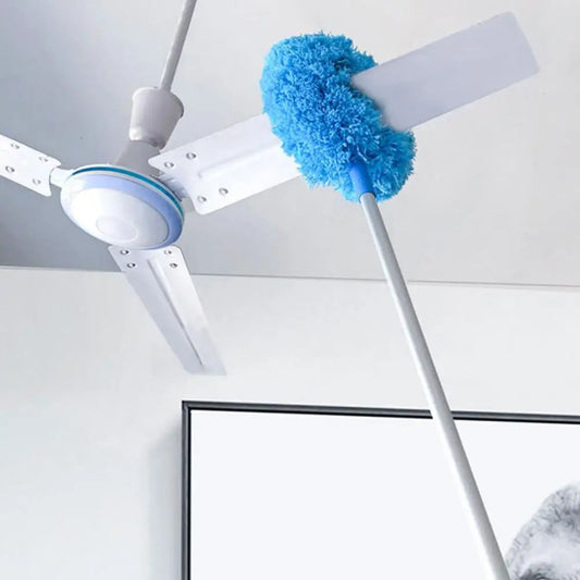Telescoping Microfiber Duster with Long Extension Pole for Effortless High Ceiling and Furniture Cleaning