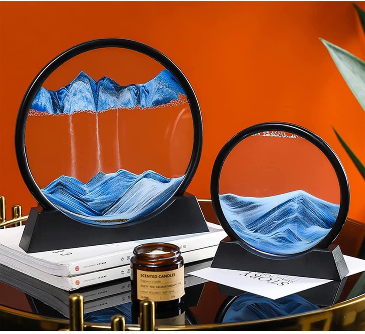 Relaxing Kinetic Sandscape Art – Table & Desk Décor