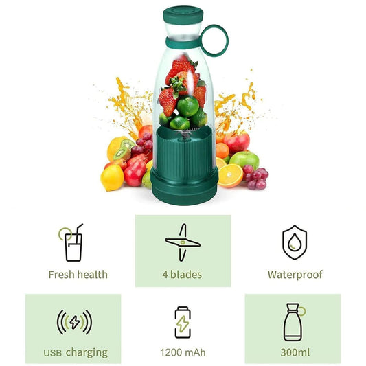 Portable Electric Juicer Bottle – Mini & Rechargeable