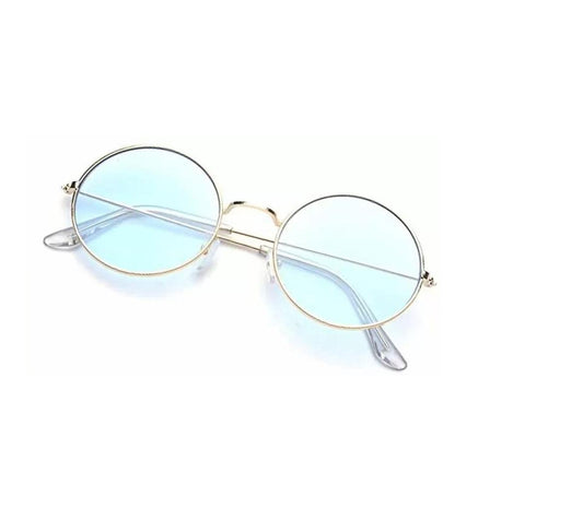 UV Protection Round Sunglasses – Blue