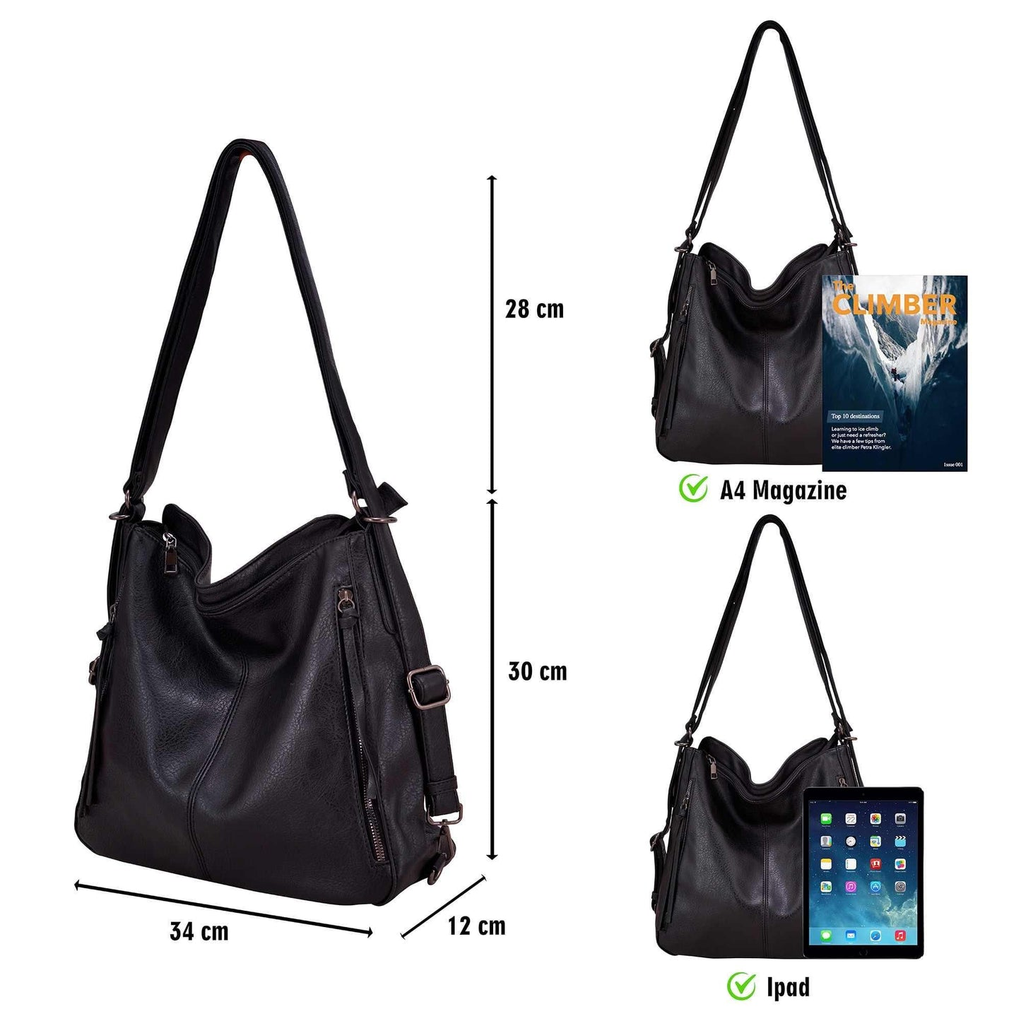 3-Piece Handbag Set for Women