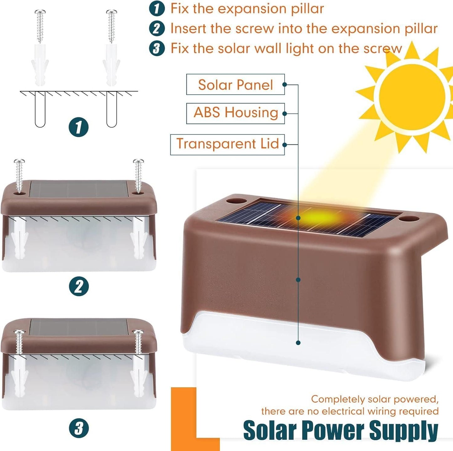 Outdoor Solar Deck Lights – Waterproof & Durable